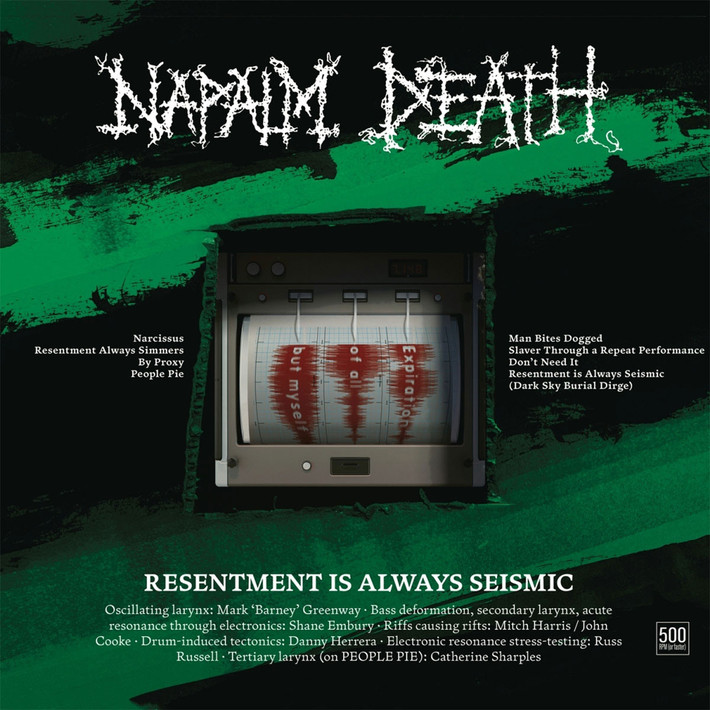 Napalm Death 'Resentment is Always Seismic - A Final Throw of Throes' CD Digipack Front