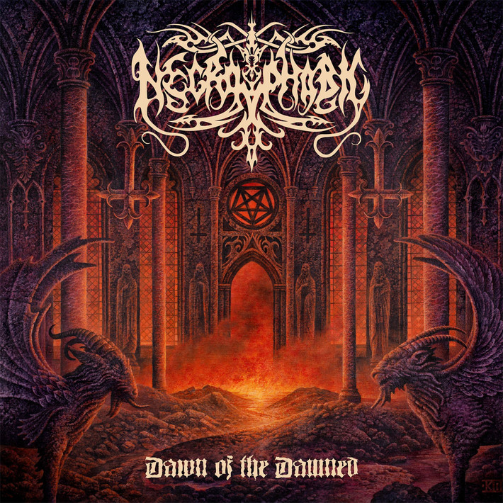 Necrophobic 'Dawn of the Damned' CD Jewel Case Front