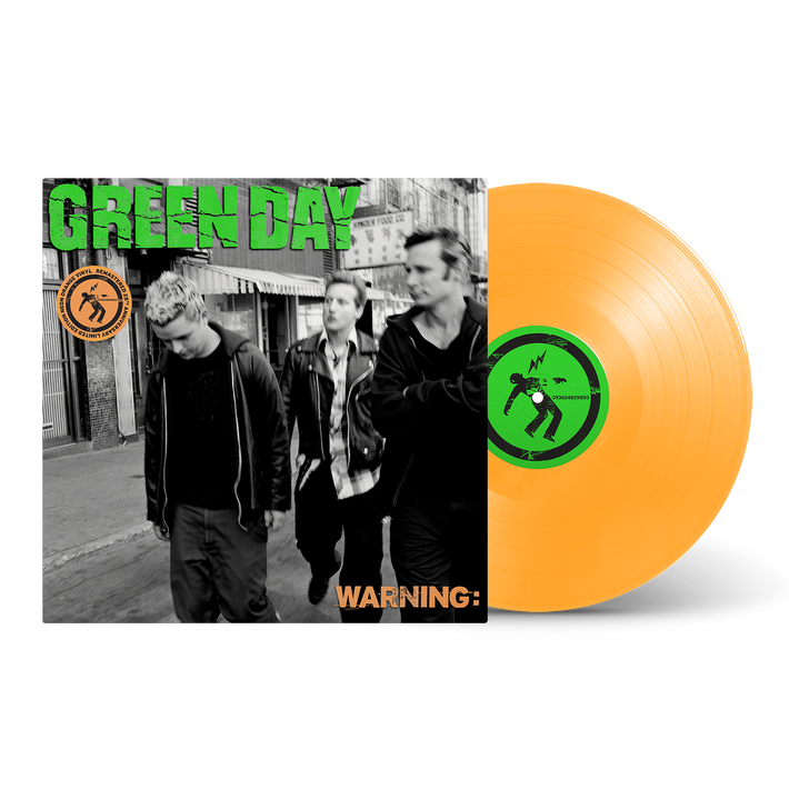 Green Day 'Warning' (25th Anniversary) LP Neon Orange Vinyl