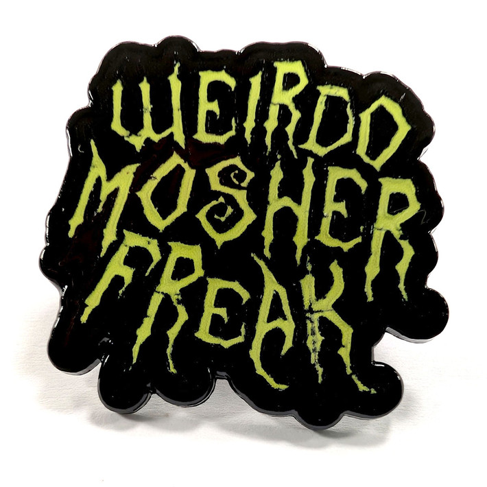 SLF 'Weirdo Mosher Freak Green' Pin Badge