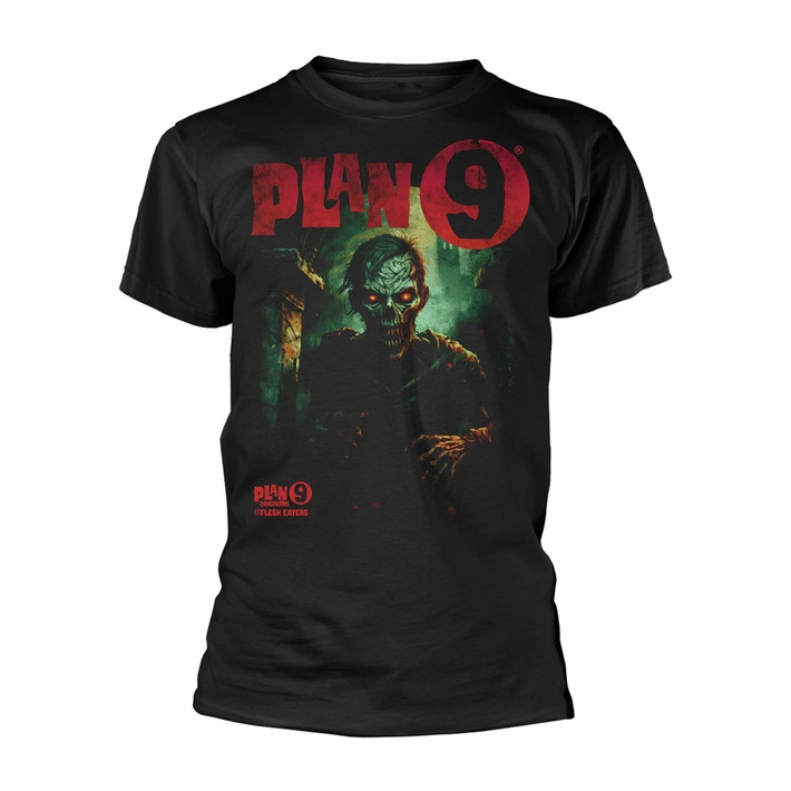 Plan 9 'Flesh Eaters 1' (Black) T-Shirt Front
