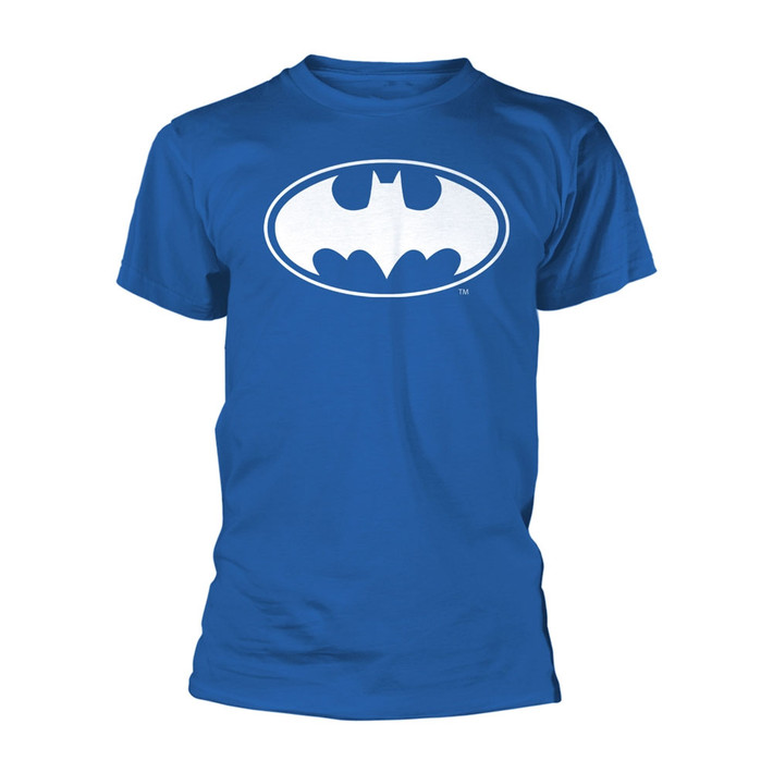 Batman 'White Logo' (Blue) T-Shirt