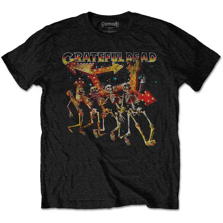 Grateful Dead 'Truckin' Skellies Vintage' (Black) T-Shirt