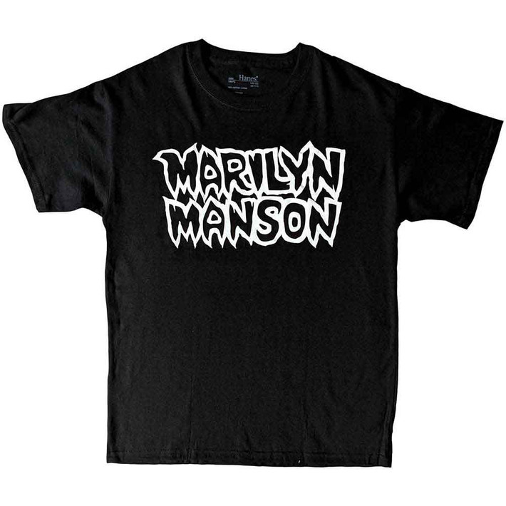 Marilyn Manson 'Classic Logo' (Black) Kids T-Shirt
