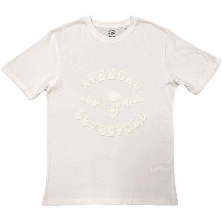 Avenged Sevenfold 'Classic Deathbat' (White) T-Shirt