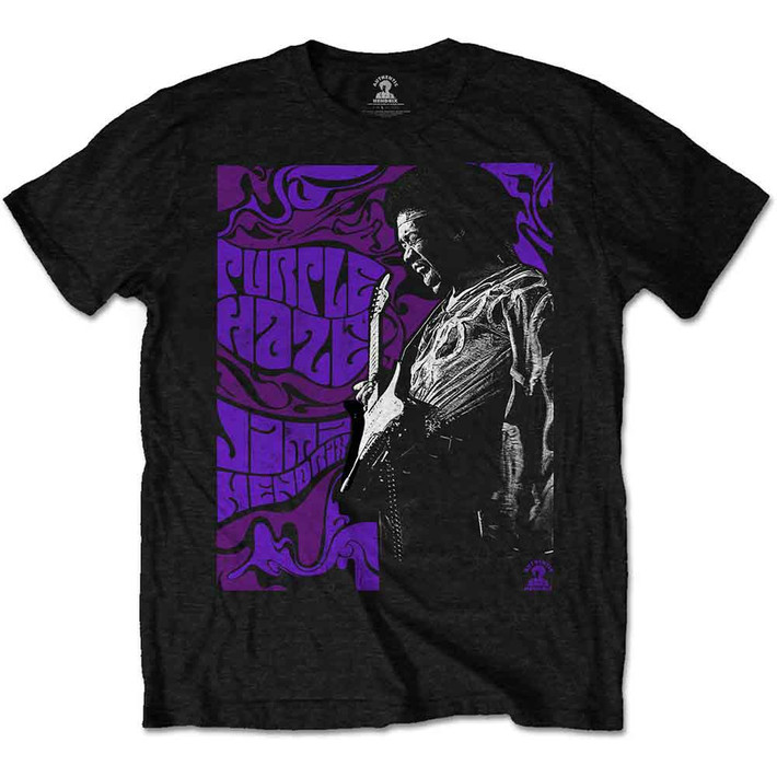 Jimi Hendrix 'Purple Haze' (Black) T-Shirt
