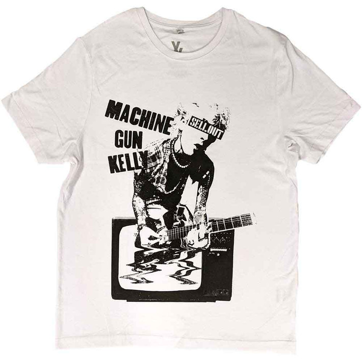 Machine Gun Kelly 'TV Warp' (White) T-Shirt