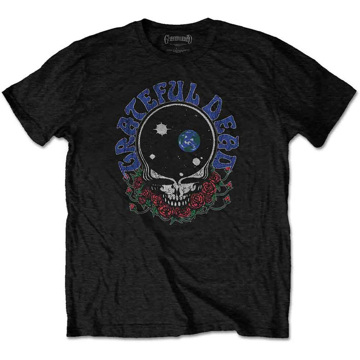 Grateful Dead 'Space Your Face & Logo' (Black) T-Shirt