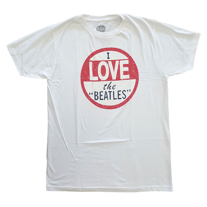 The Beatles 'Vintage I Love The Beatles' (White) T-Shirt
