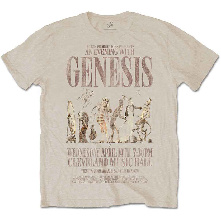 Genesis 'An Evening With' (Sand) T-Shirt
