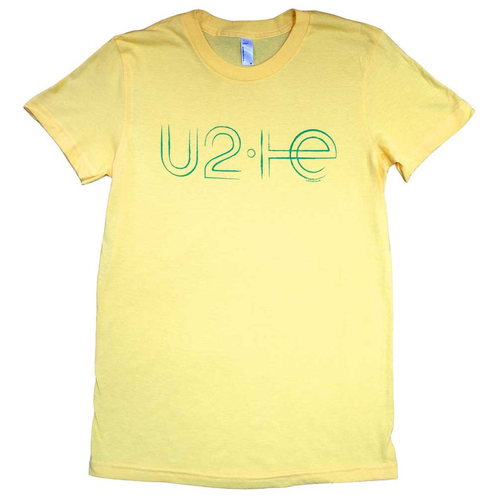 U2 'Brazil Logo Babydoll' (Yellow) Womens Fitted T-Shirt