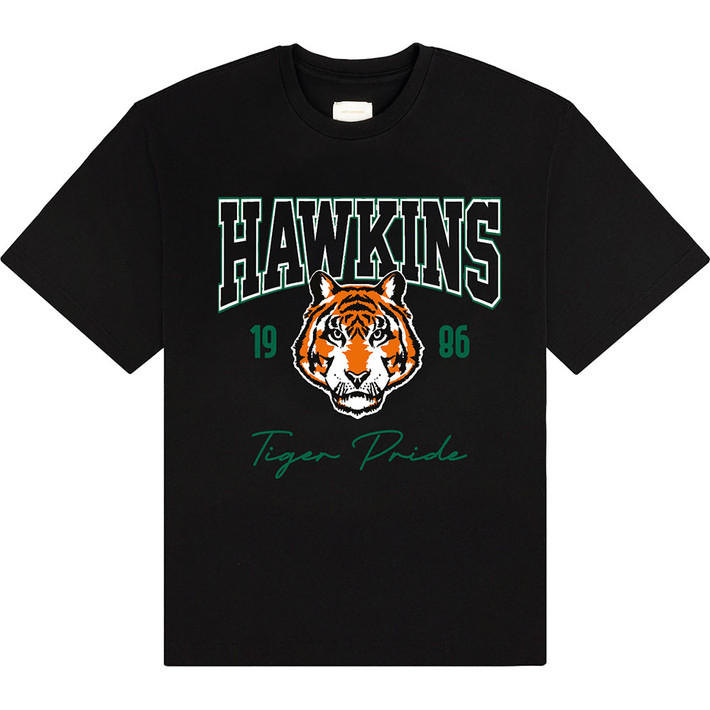 Stranger Things 'High School Hawkins' (Black) T-Shirt