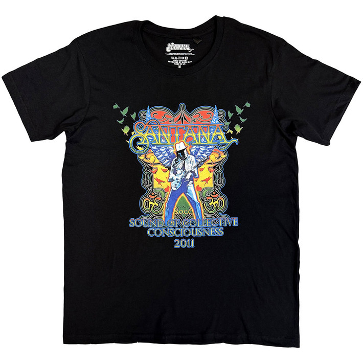 Santana 'Collective Consciousness Tour '11' (Black) T-Shirt