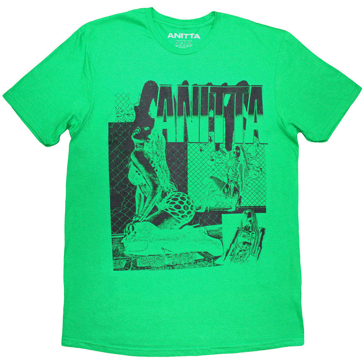 Anitta 'Green Collage' (Green) T-Shirt