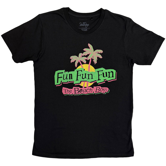 The Beach Boys 'Fun' (Black) T-Shirt