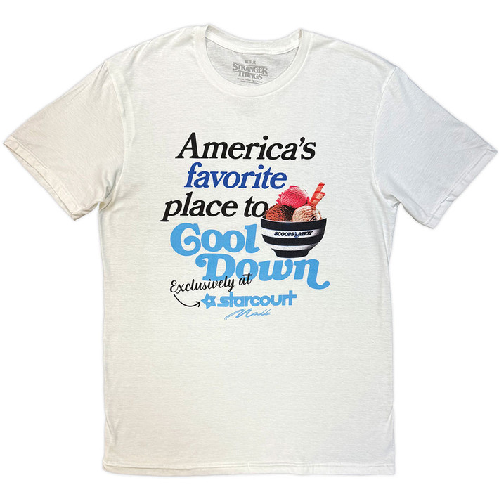 Stranger Things 'Ahoy Gool Down' (White) T-Shirt