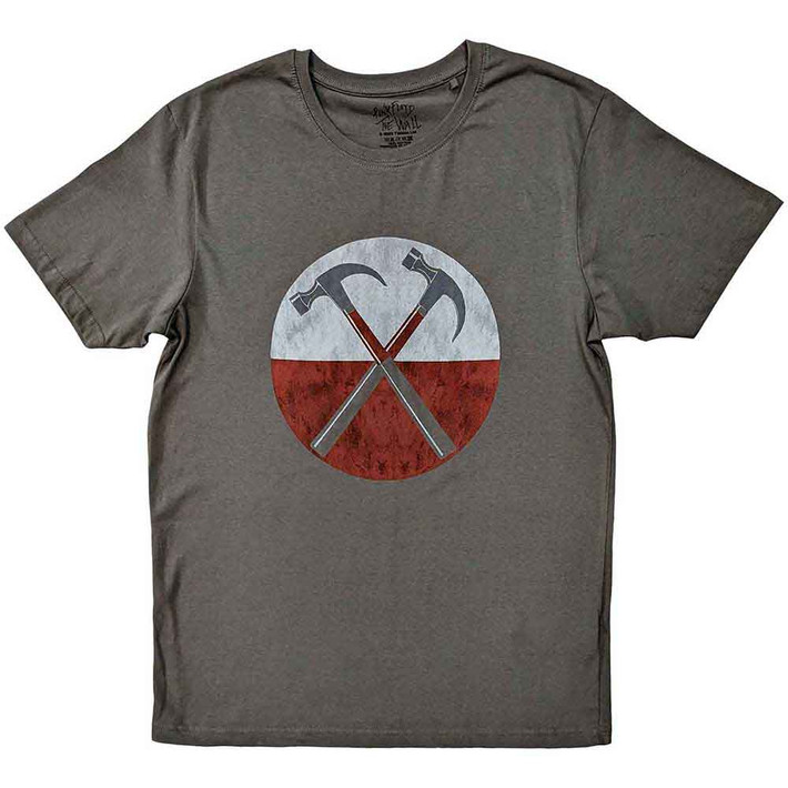 Pink Floyd 'Vintage The Wall Hammers' (Charcoal Grey) T-Shirt