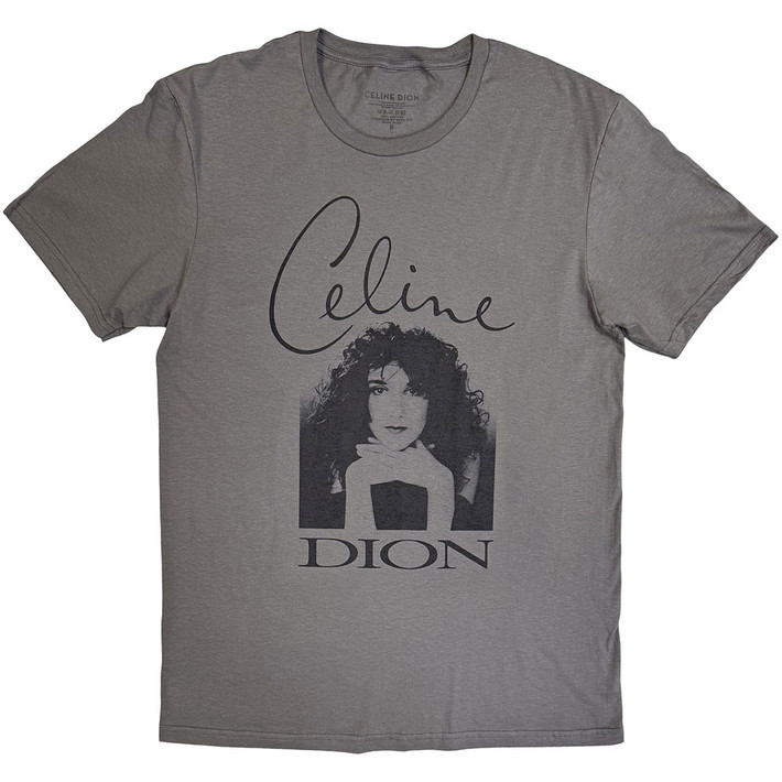 Celine Dion 'Celine Photo' (Grey) T-Shirt