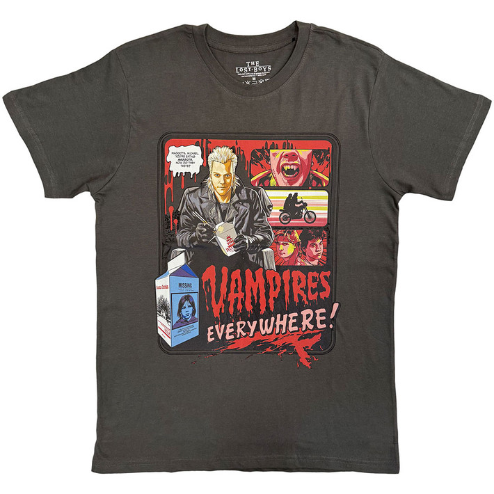 The Lost Boys 'Vampires Everywhere' (Charcoal Grey) T-Shirt