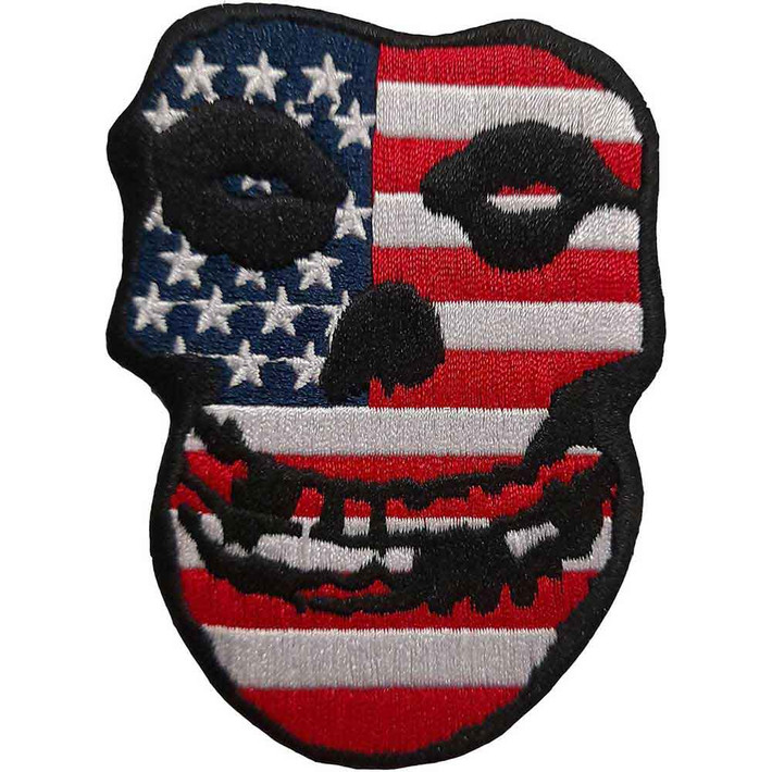 Misfits 'USA Skull' Iron On Patch