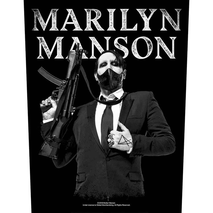 Marilyn Manson 'Machine Gun' Back Patch
