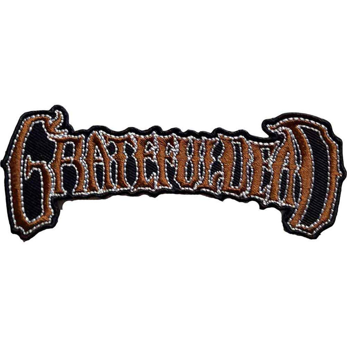 Grateful Dead 'Gold Logo' Iron On Patch