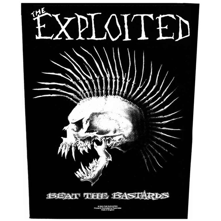 The Exploited 'Beat the Bastards' Back Patch