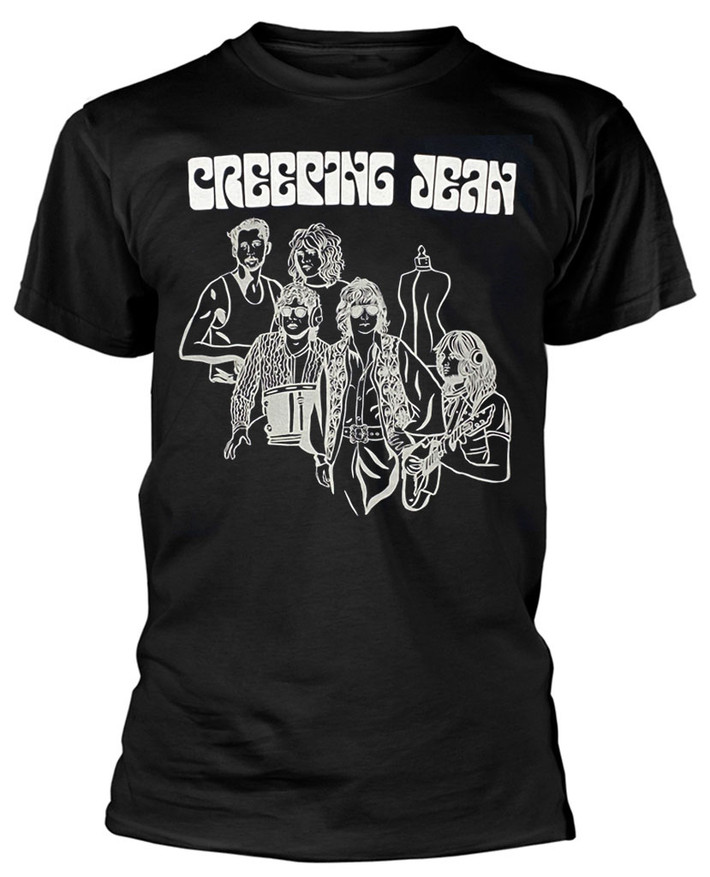 Creeping Jean 'The Clothes Shop Outline' (Black) T-Shirt