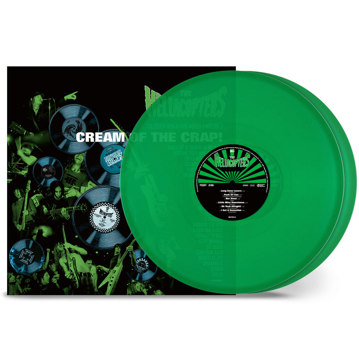 The Hellacopters 'Cream Of The Crap! Collected Non-Album Works • Volume 3 ' 2LP Transparent Green Vinyl