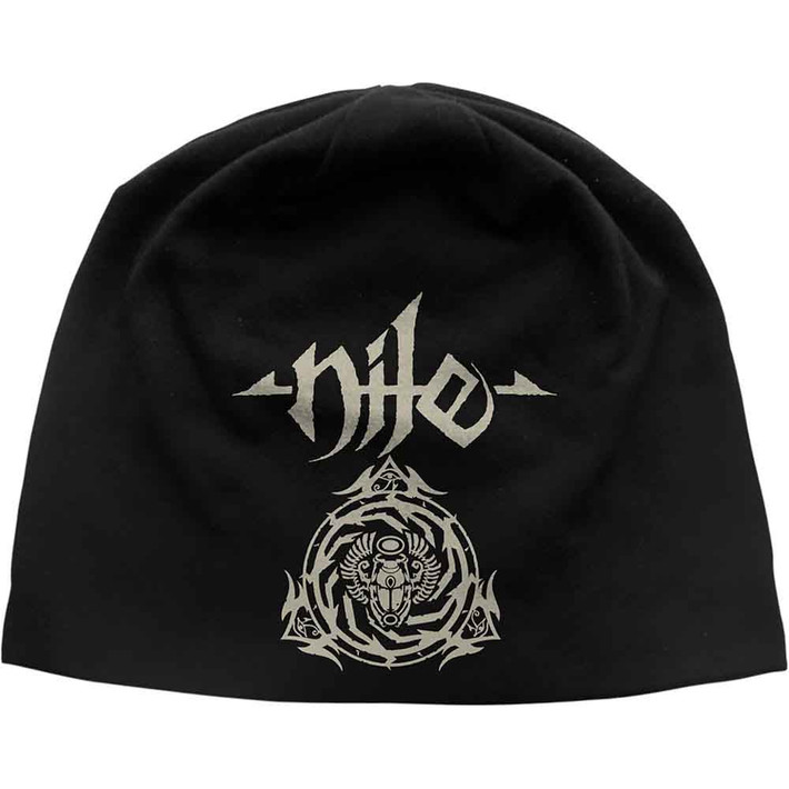 Nile 'Scarab Logo' (Black) Beanie Hat