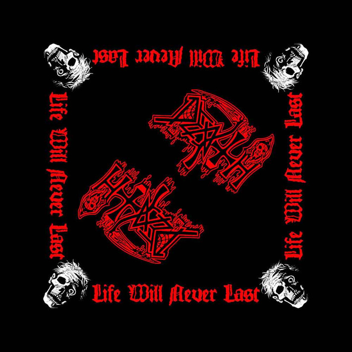Death 'Life Will Never Last' (Black) Bandana