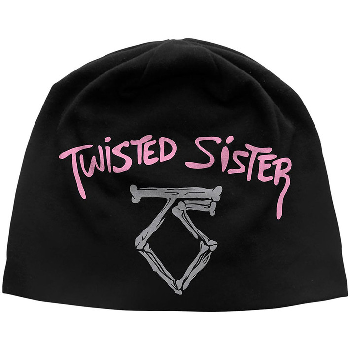 Twisted Sister 'We're Not Gonna Take It JD Print' (Black) Beanie Hat