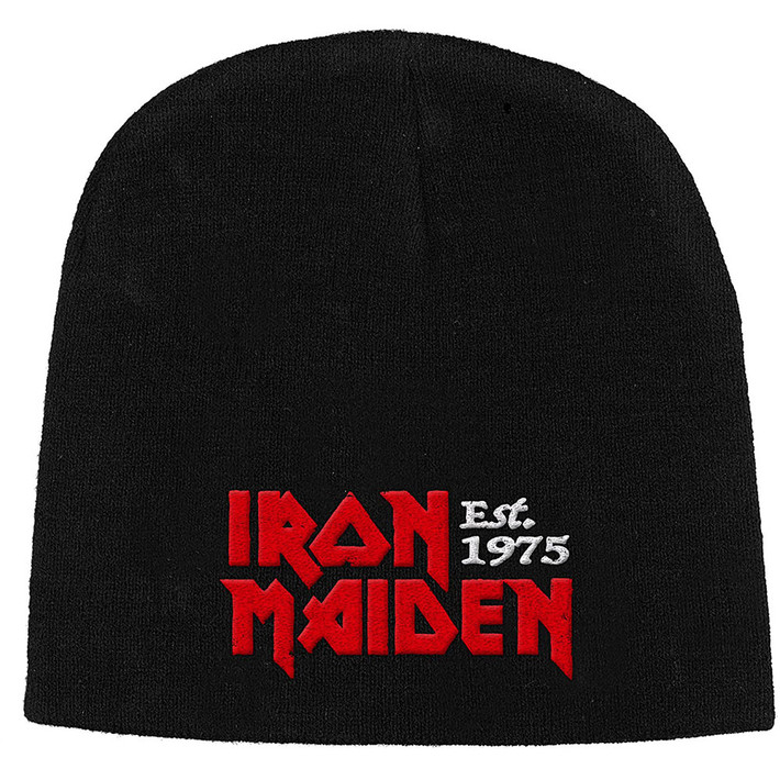 Iron Maiden 'Est 1975' (Black) Beanie Hat