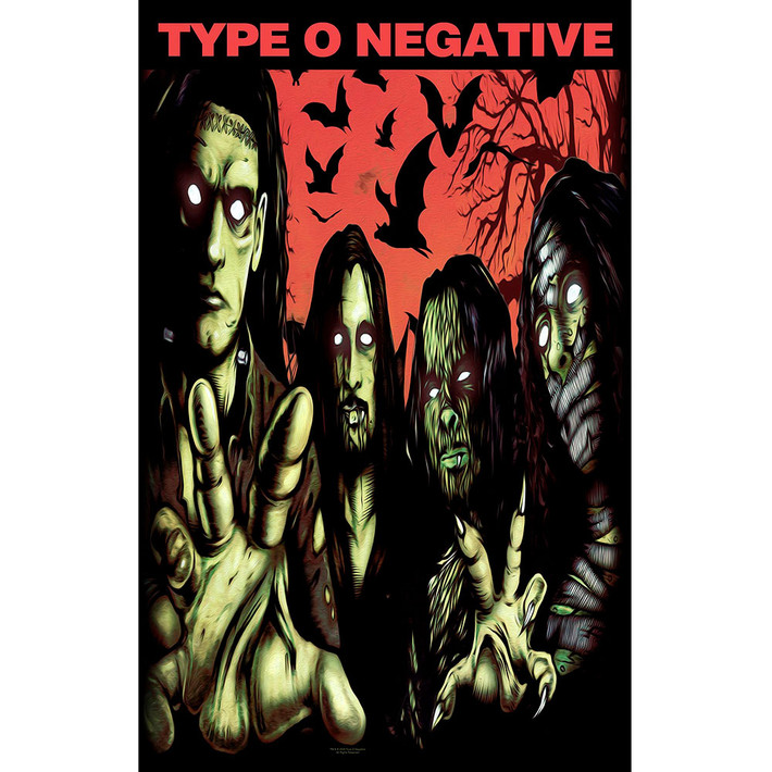Type O Negative 'Halloween' Textile Poster