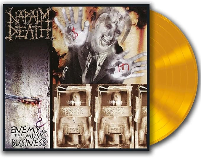 Napalm Death 'Enemy of The Music Business' LP Yellow Vinyl