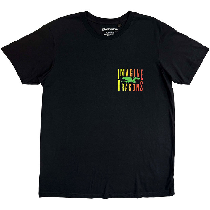 Imagine Dragons 'Double Dragons Pocket' (Black) T-Shirt