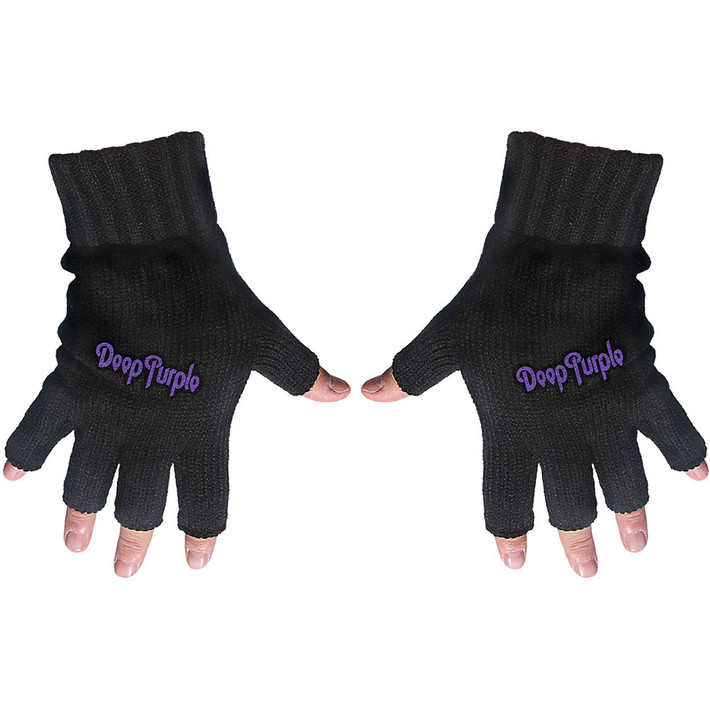 Deep Purple 'Logo' Fingerless Gloves