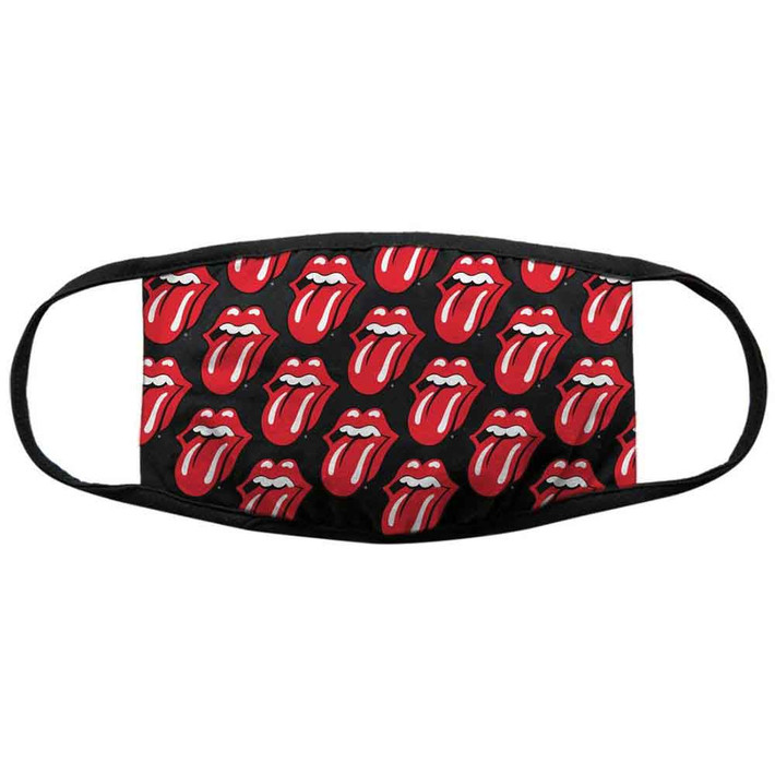 The Rolling Stones 'Tongue Repeat' Face Mask