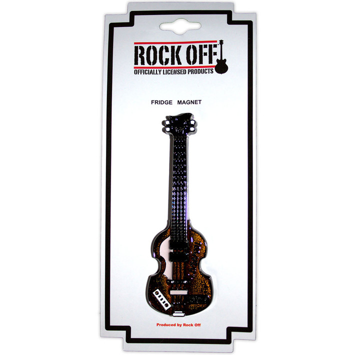 Rock Off 'Mathew Street Brown Bass' Premium Fridge Magnet