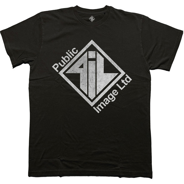 Public Image Ltd 'Diamond Logo & Text' (Black) T-Shirt