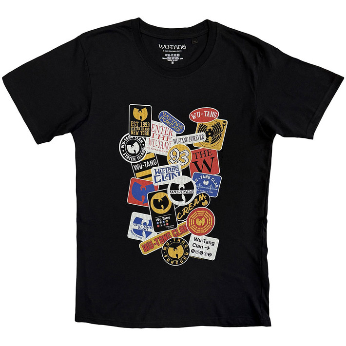 Wu-Tang Clan 'Badges' (Black) T-Shirt