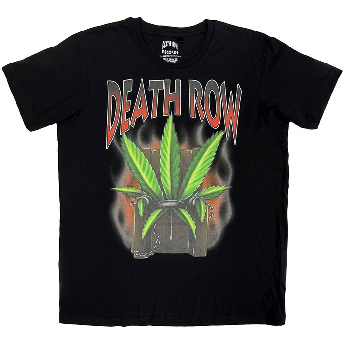 Death Row Records 'Leaf' (Black) T-Shirt
