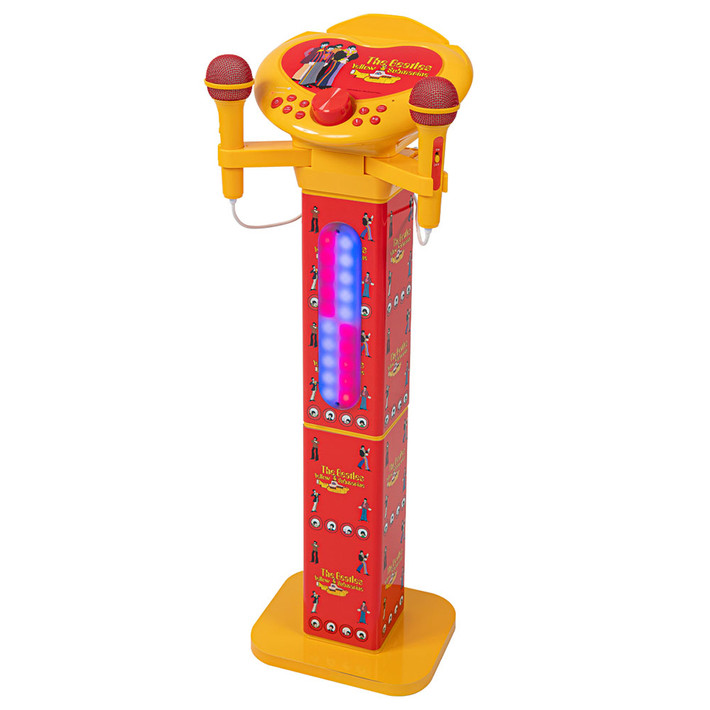 The Beatles 'Yellow Submarine Pedestal' Pedestal Karaoke Speaker with 2 Microphones