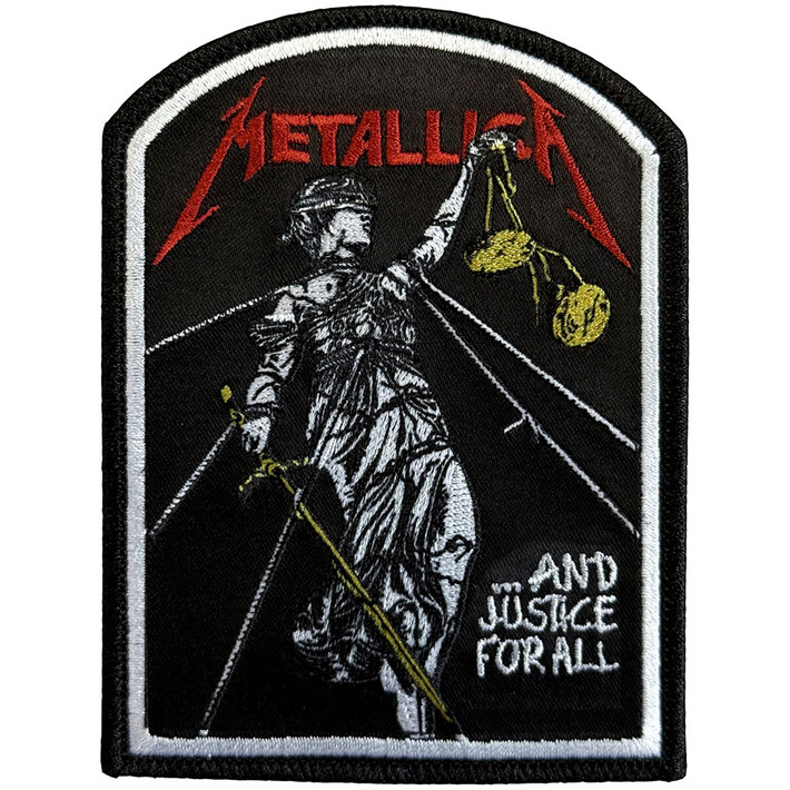 Metallica 'Justice Tomb' Iron On Woven Patch