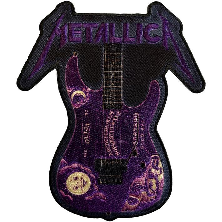 Metallica 'Kirk Purple Ouija Guitar' Iron On Woven Patch