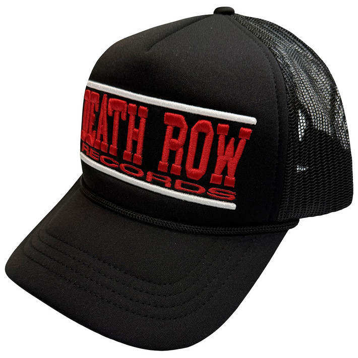 Death Row Records 'Text Logo' (Black) Trucker Cap