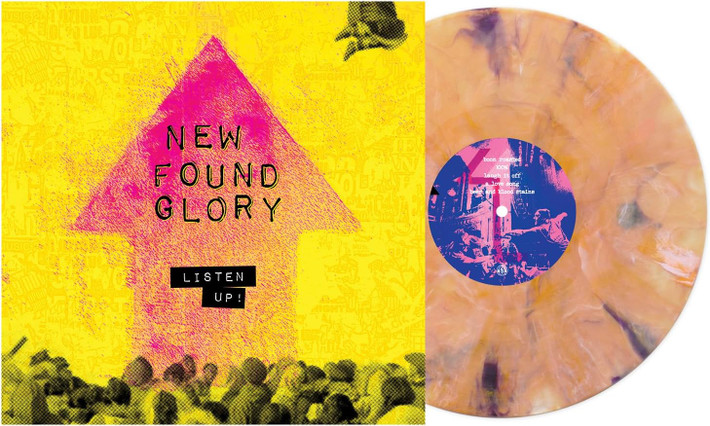 New Found Glory 'Listen Up!' LP Tropical Sunset Deluxe Marble Vinyl