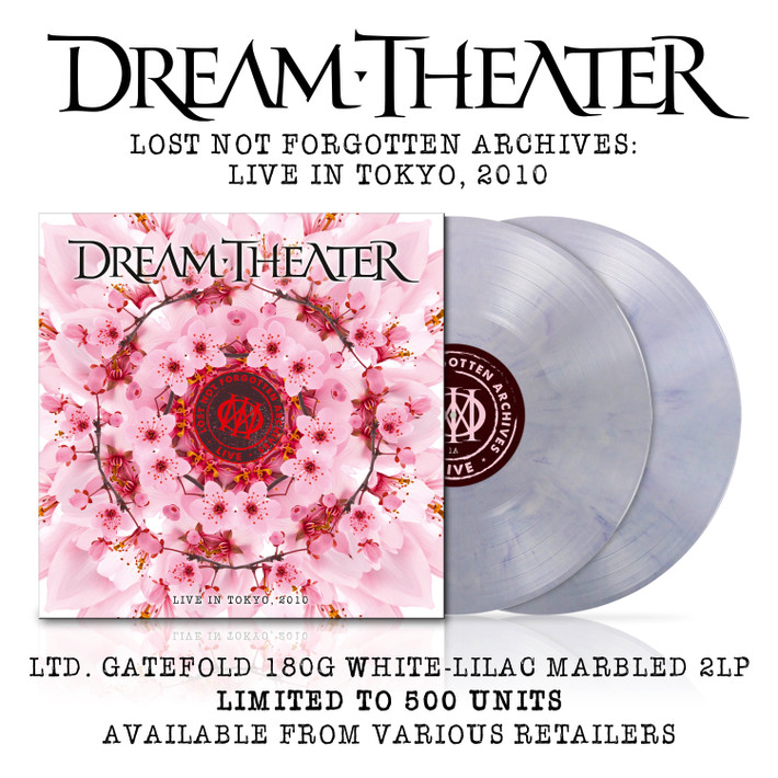 Dream Theater 'Lost Not Forgotten Archives: Live In Tokyo, 2010' 2LP 180g White Lilac Marble Vinyl