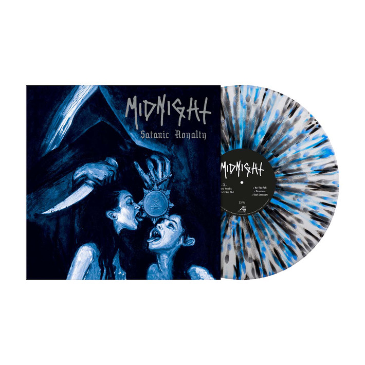 Midnight 'Satanic Royalty' (15th Anniversary Edition) LP Silver Blue Black Splatter Vinyl