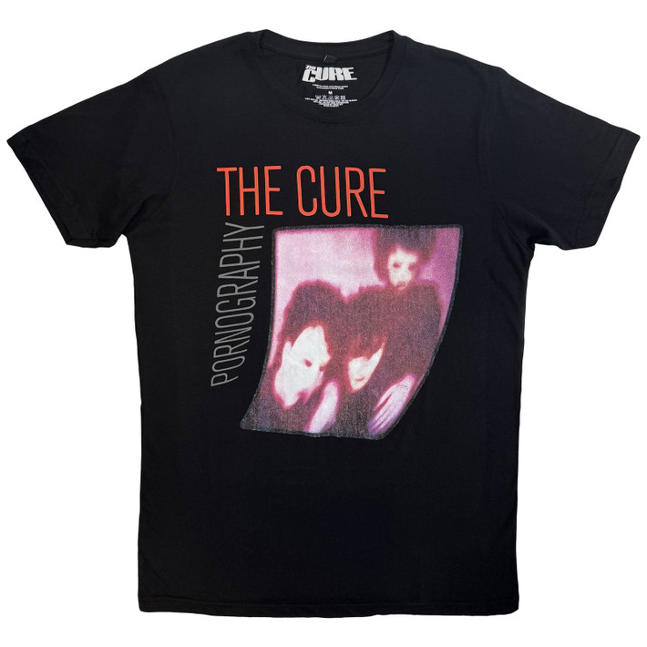 The Cure 'Pornography Photo Warped' (Black) Carbon T-Shirt